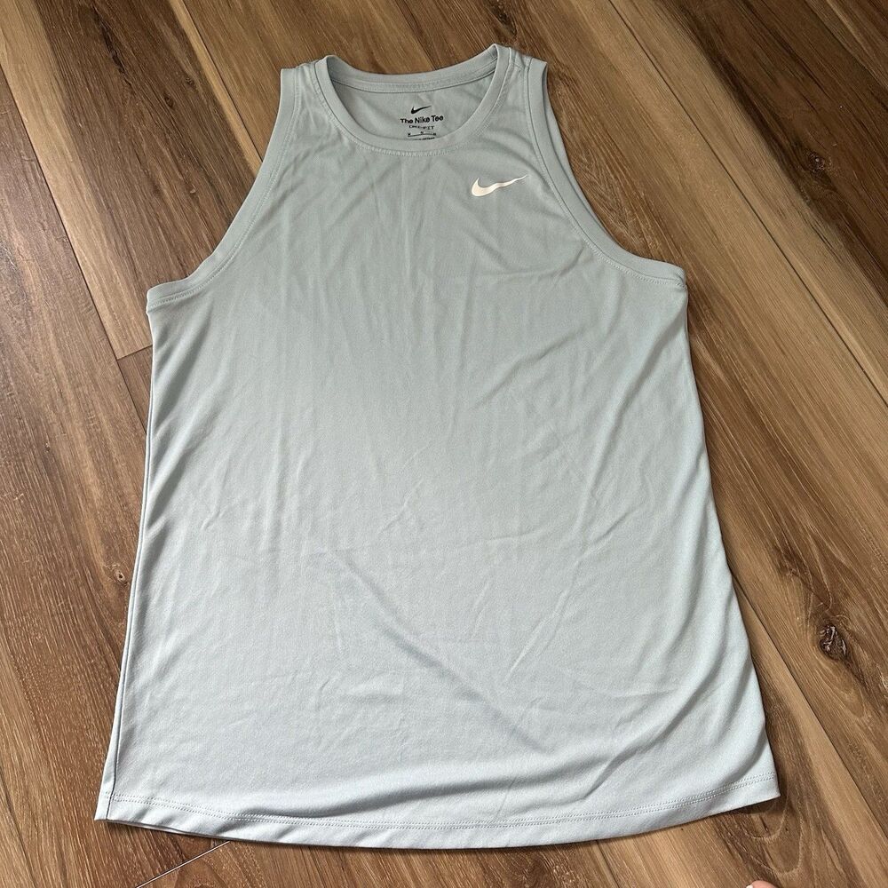 Nike Dri‑FIT Training Tank DX0701‑478 Women’s Medium Light Blue Athletic Tee